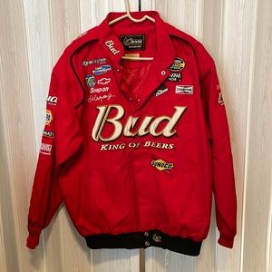 L Authentic Budweiser Chase Authentics NASCAR Jacket